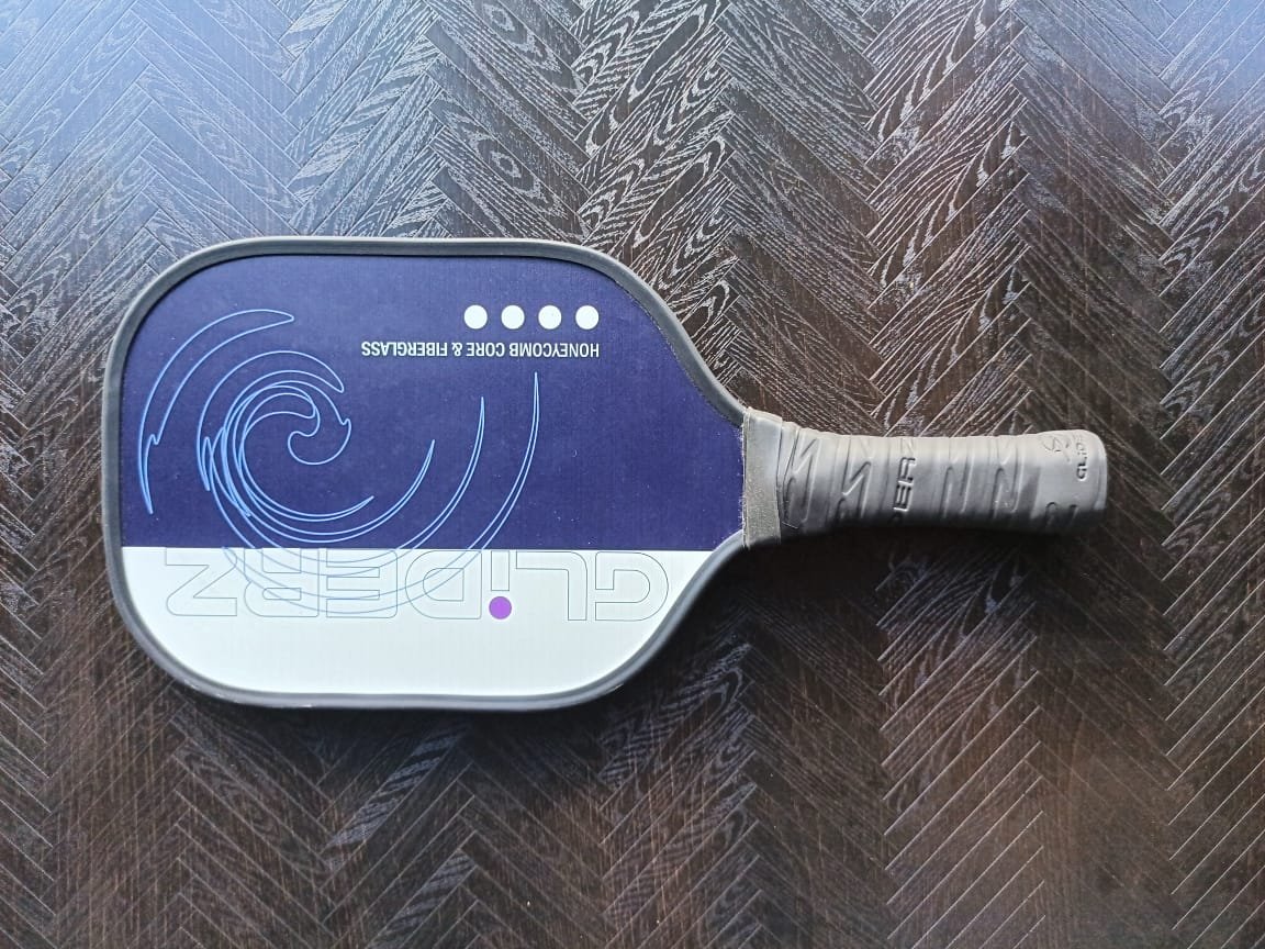Honeykomb Core & Fiberglass Pickleball paddle Black Handle 2- Gliderz