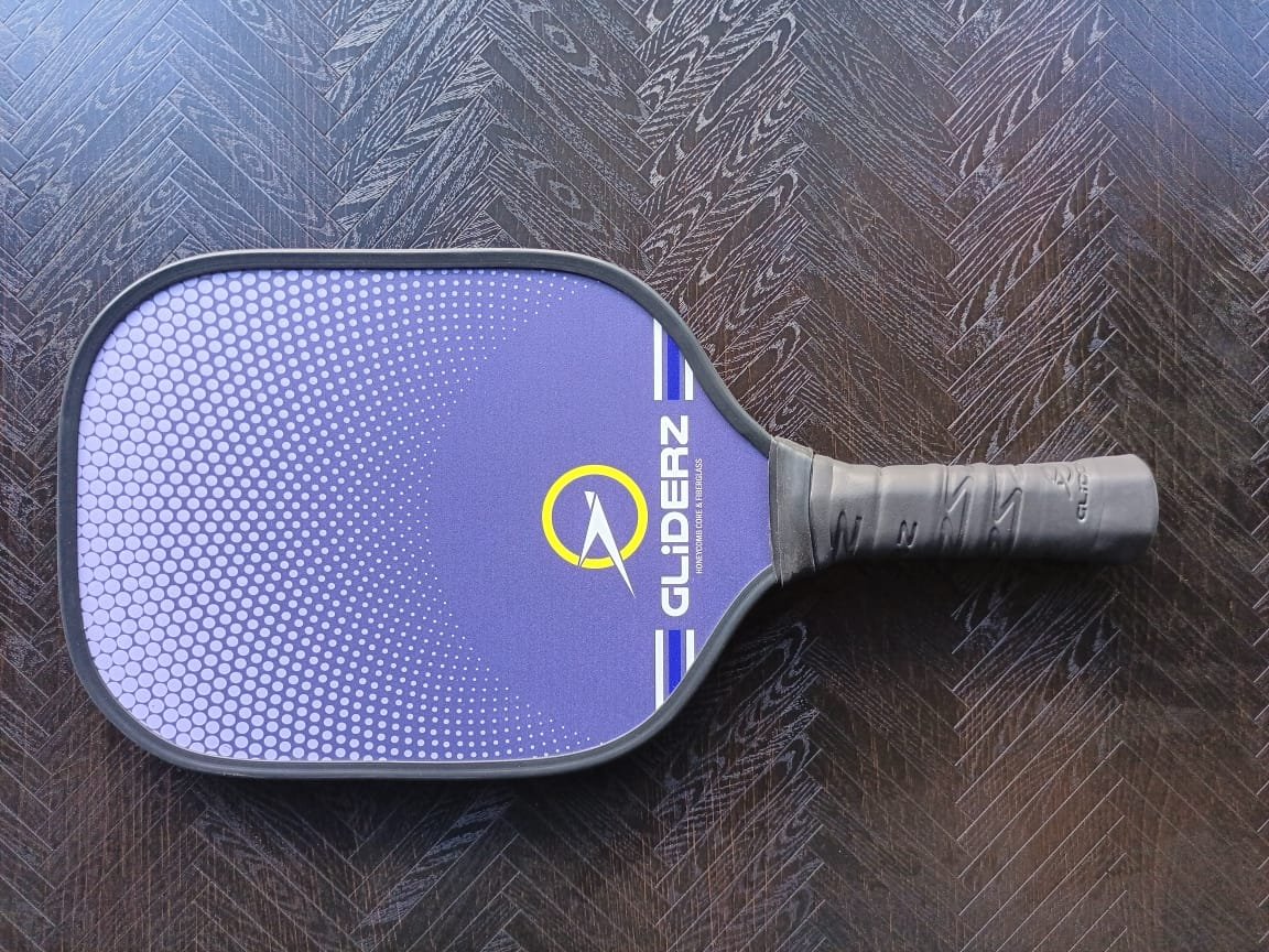 Honeykomb Core & Fiberglass Pickleball paddle Black Handle 4- Gliderz