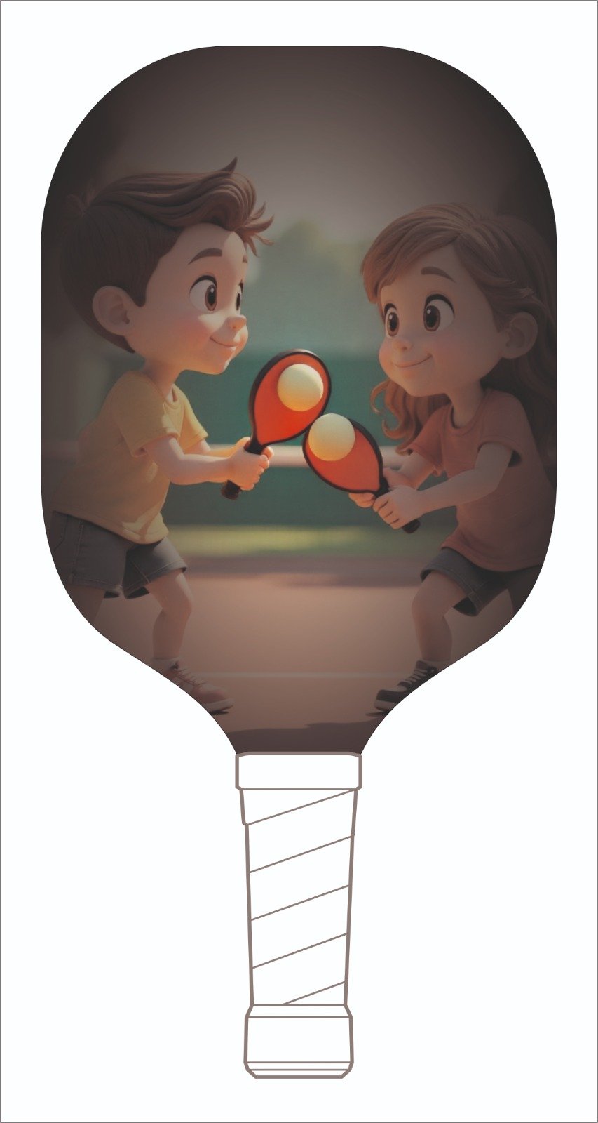 Kids custom image Pickleball paddle – Gliderz