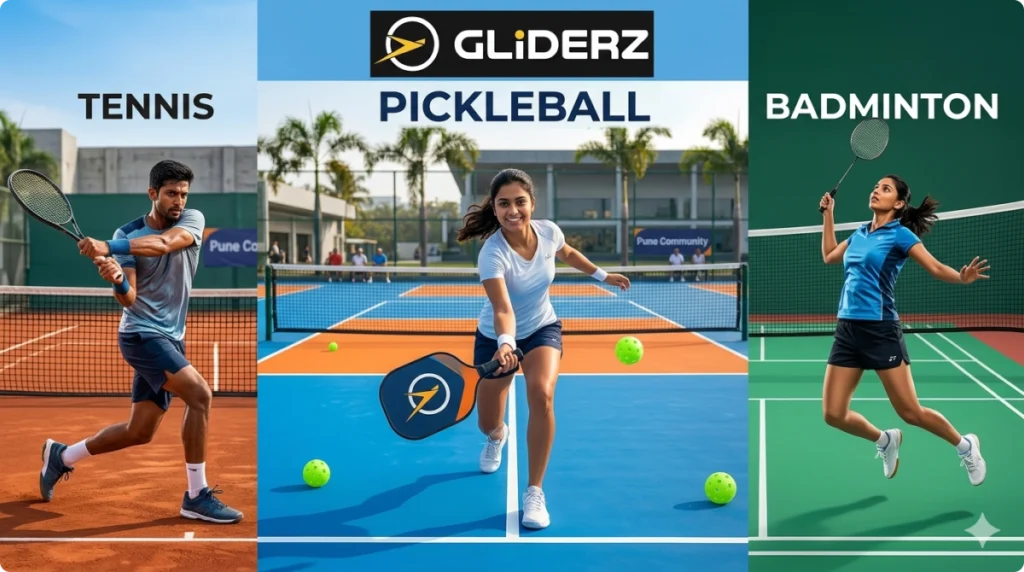 Pickleball vs Tennis vs Badminton comparison for beginners in India