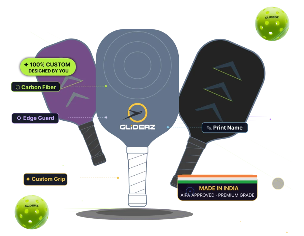 Custom pickleball paddles for courts with venue branding