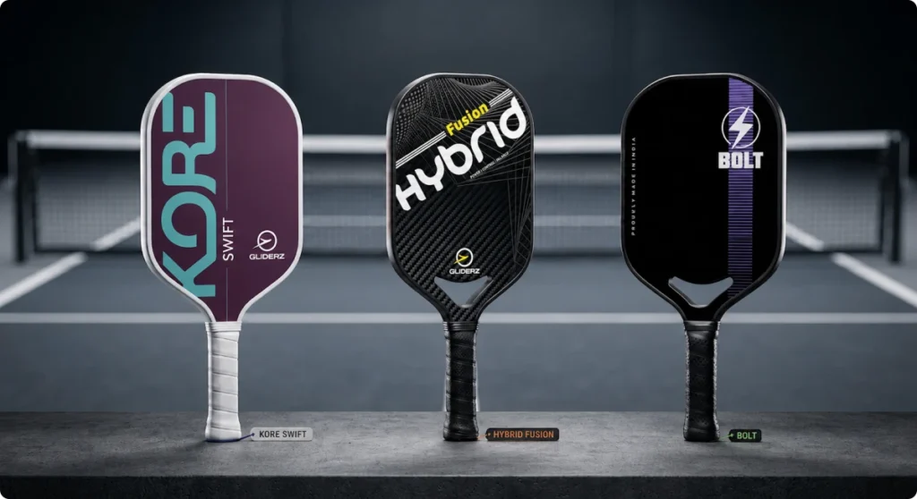 Kore vs Velocity vs Hybrid Pickleball Paddle 1 Gliderz Kore vs Velocity vs Hybrid pickleball paddle