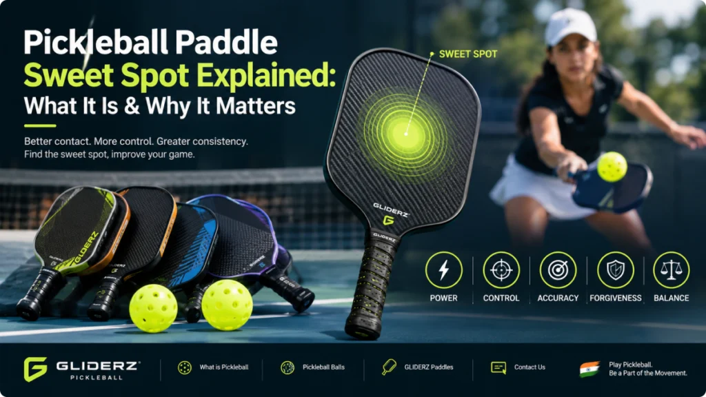 Pickleball Paddle Sweet Spot Explained: What It Is & Why It Matters 1 pickleball paddle sweet spot